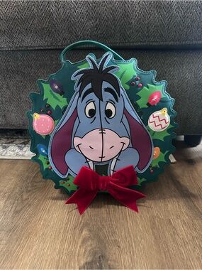 Her Universe Eeyore Holiday Wreath Light-Up Crossbody Bag